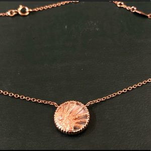 Sun and moon necklace